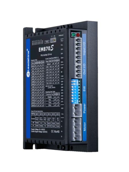EM870S Stepper drive 1.4-7.0A, 20-80VDC supply voltage
