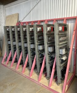 MCC panels ready for wiring