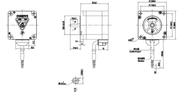 NEMA stepper motor (55mm)