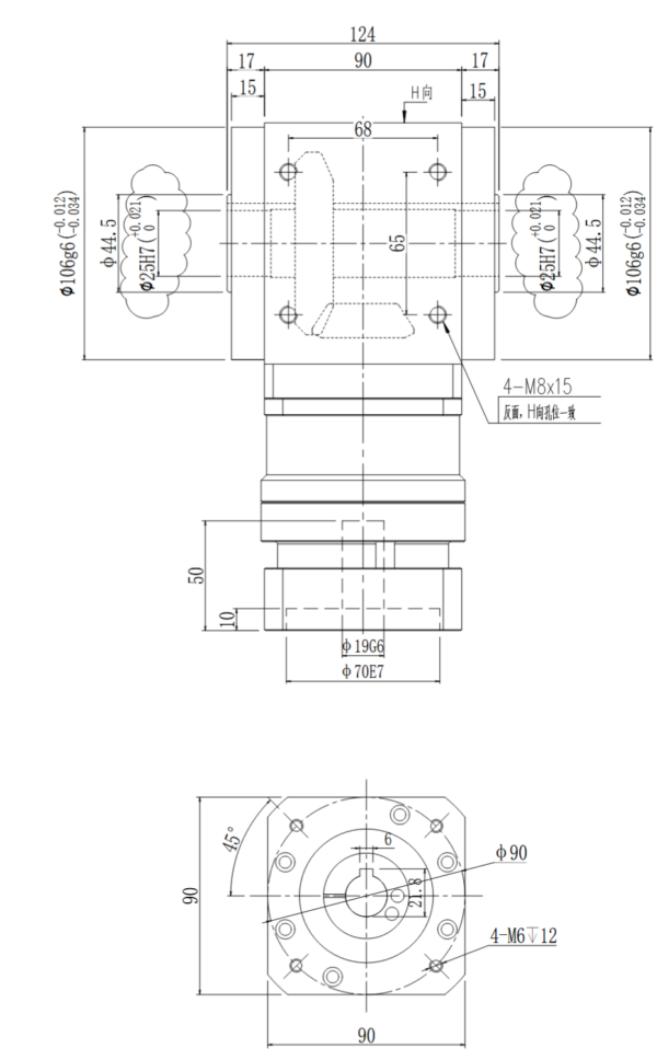 AAW-110AS-L1-20-CR Precision 90 Degree Reducer - Image 4