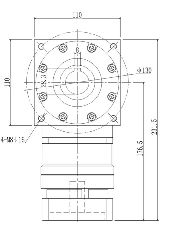AAW-110AS-L1-20-CR Precision 90 Degree Reducer - Image 5