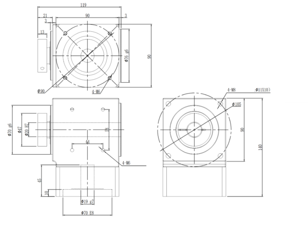ZR060-003-H precision right angle reducer - Image 7