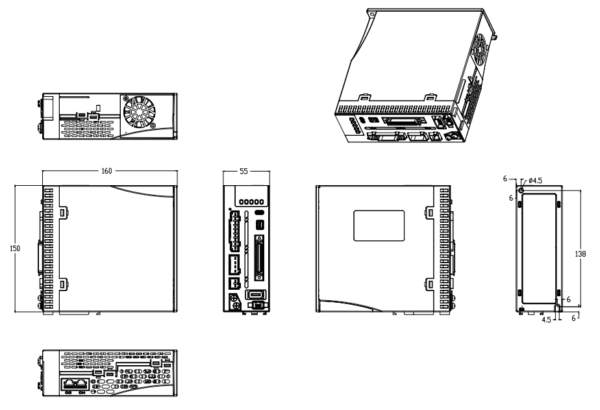 1000W AC Servo Driver Modbus RTU - EL8-RS1000F - Image 2