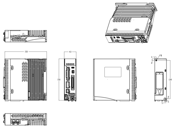 400W AC Servo Driver Modbus RTU - EL8-RS400F - Image 2
