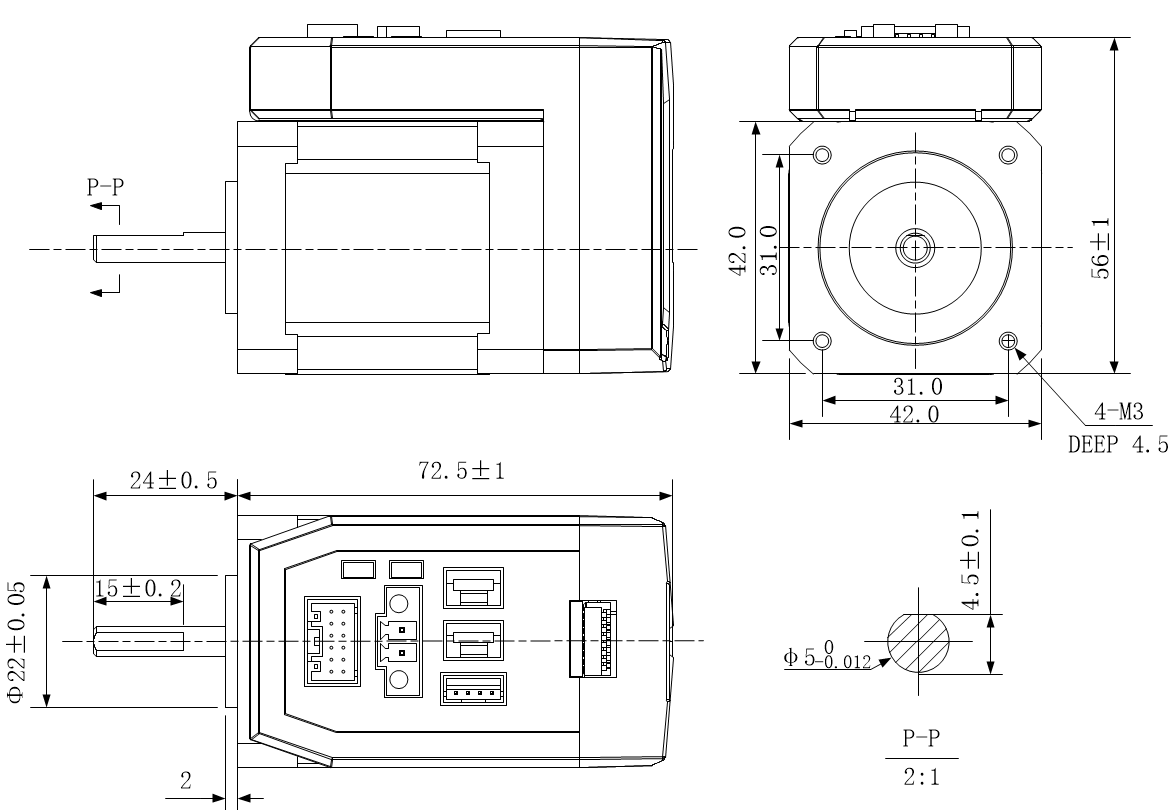 iEM-RS1706 - 0.6N.m Nema 17 stepper with built in driver - Image 3