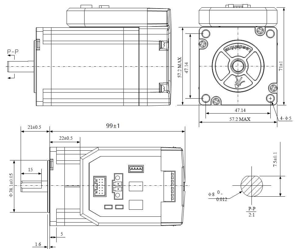 iEM-RS2323 - 2.3 N.m NEMA 23 stepper with built in driver - Image 3